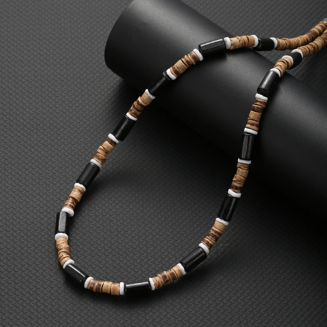 Bohemian Coconut Shell Men's Necklace - Image 3