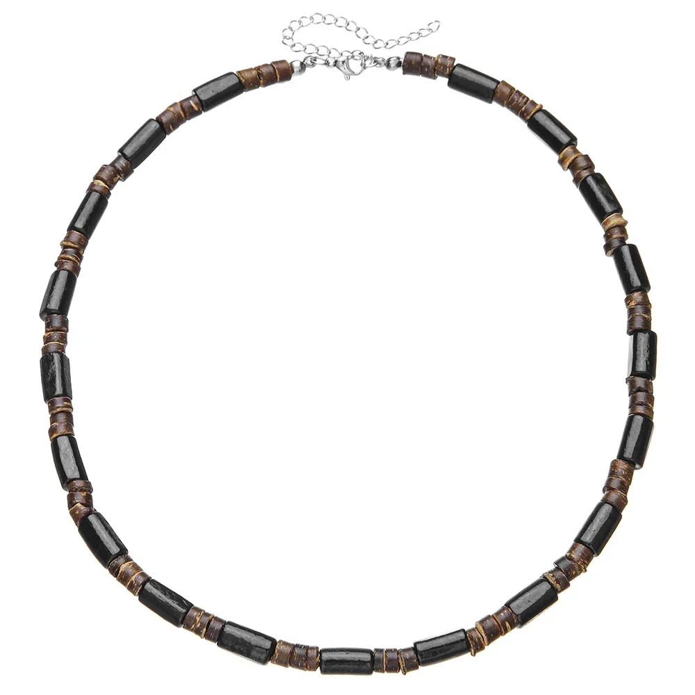 Boho Hip Hop Wood Necklace - Image 6