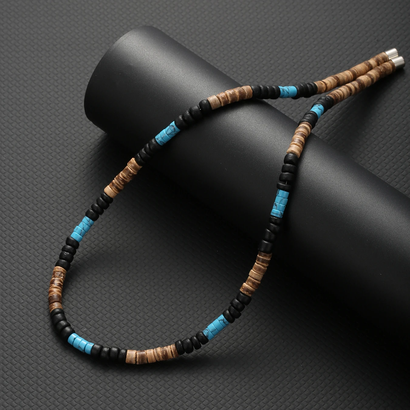 Bohemian Coconut Shell Men's Necklace - Image 5